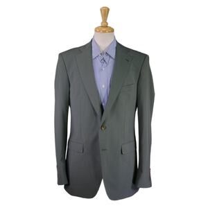 Alton Lane Tailored Fit Light Green Wool 2-Btn Blazer Jacket 42L